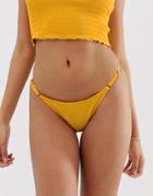 Billabong Cheeky Bikini Bottom In Yellow - Yellow