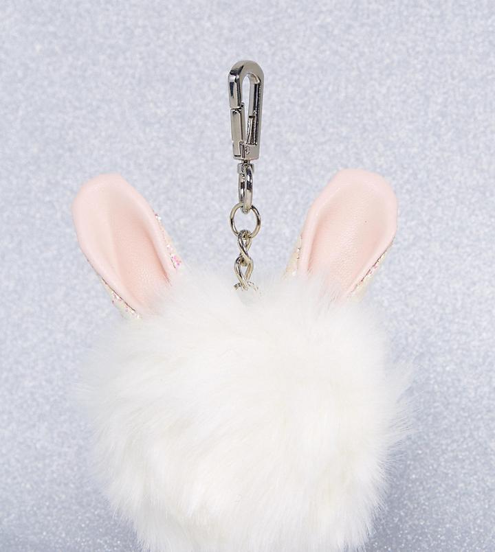 Skinnydip Bunny Pom Bag Charm - Multi