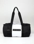 Asos Design Barrel Bag In Black With Unwritten Futures Slogan - Black