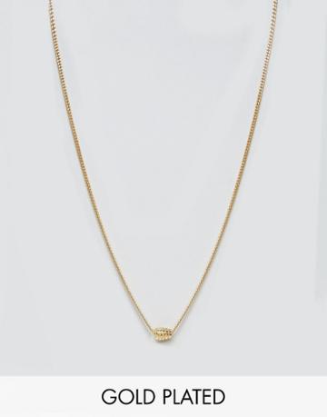 Lovebullets Grenade Pendant Necklace In Gold - Gold