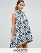 Asos Petite Spot Jacquard A-line Mini Dress - Multi
