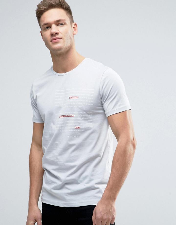 Jack & Jones Core T-shirt With Text Print - White