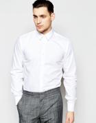 Hugo By Hugo Boss Smart Shirt In Poplin Slim Fit In White - White