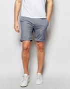 Selected Homme Check Chino Shorts - Marshmallow