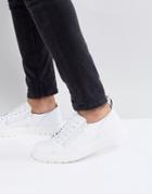 Dr Martens Dante 6 Eye Shoes In White Leather - White