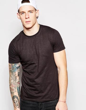 Grain Denim Hexagon T-shirt - Blue