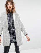 Suncoo Eloi Coat In Herringbone Tweed - Multi