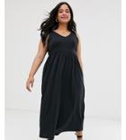 Vero Moda Curve Tie Shoulder Cami Maxi Dress - Black