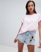 Prettylittlething Doll Slogan T-shirt - Pink