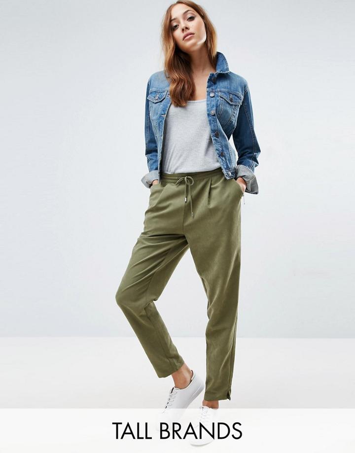 Vero Moda Tall Tapered Pant - Green