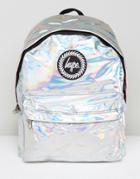 Hype Backpack In Silver Holographic - Silver
