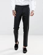 Asos Design Skinny Tuxedo Suit Pants In Black - Black