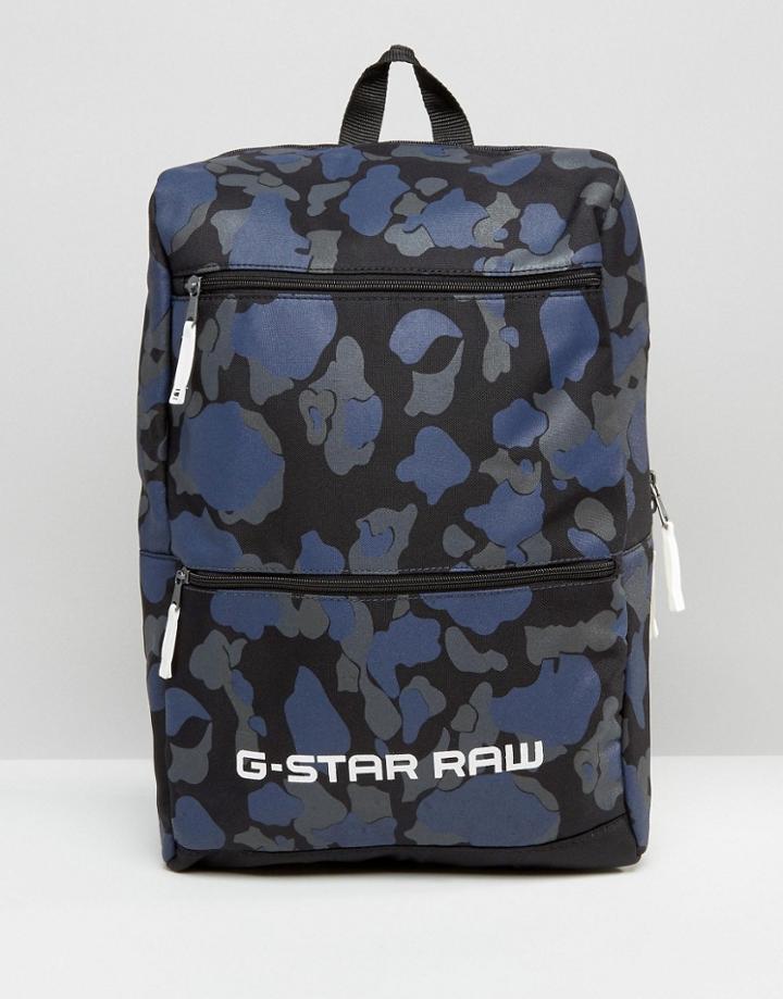 G-star Barran Camo Backpack - Blue