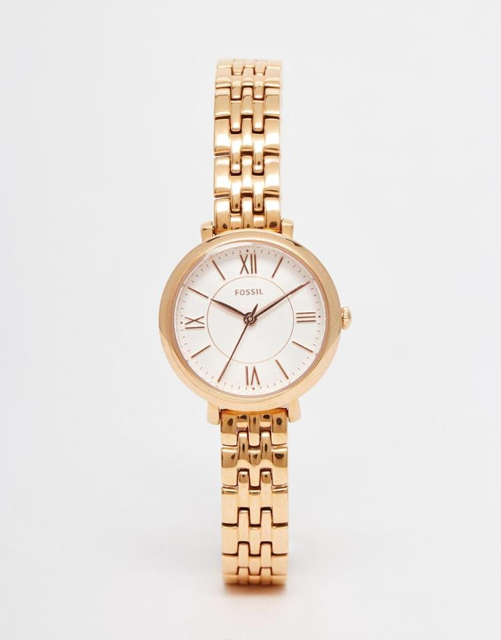 Fossil Rose Gold Tailor Chrono Watch - Rose Gold