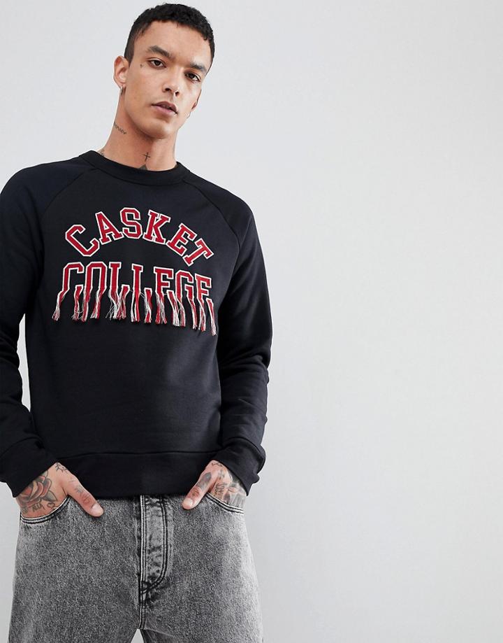 Weekday Jaxon Cascet Sweatshirt - Black