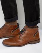 Dune Choppa Leather Boots - Tan