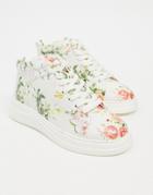 Fiorelli Pippa High Top Sneakers In Floral-multi