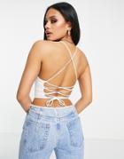Trendyol Strappy Crop Top In White