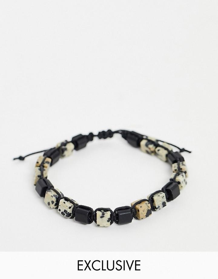 Reclaimed Vintage Inspired Beaded Bracelet In Semi Precious Stone Exclusive To Asos-multi