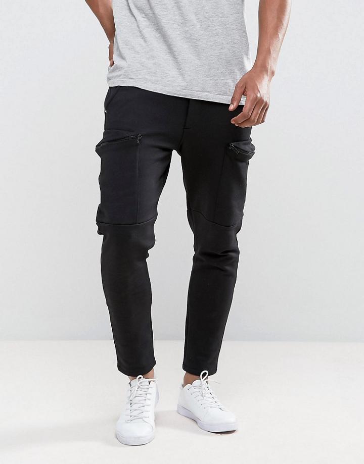 Just Junkies Cargo Joggers - Black