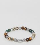 Reclaimed Vintage Inspired Beaded Bracelet With Semi Precious Stone Exclusive To Asos - Multi