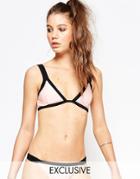 South Beach Nude Double Strap Bikini Top - Nude