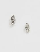 Icon Brand Hand Earrings In Silver - Silver