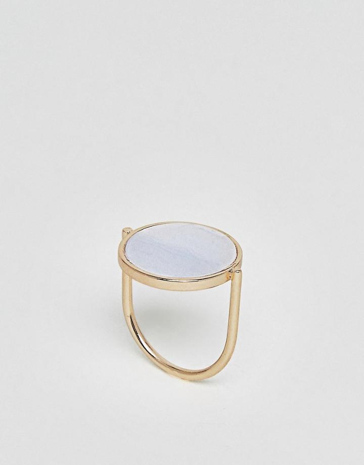 Nylon Stone Ring - Gold