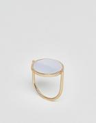 Nylon Stone Ring - Gold