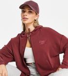 Russell Athletic Zip Through Hoodie In Purple