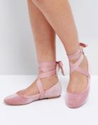 Asos Lorita Ballet Flats - Pink
