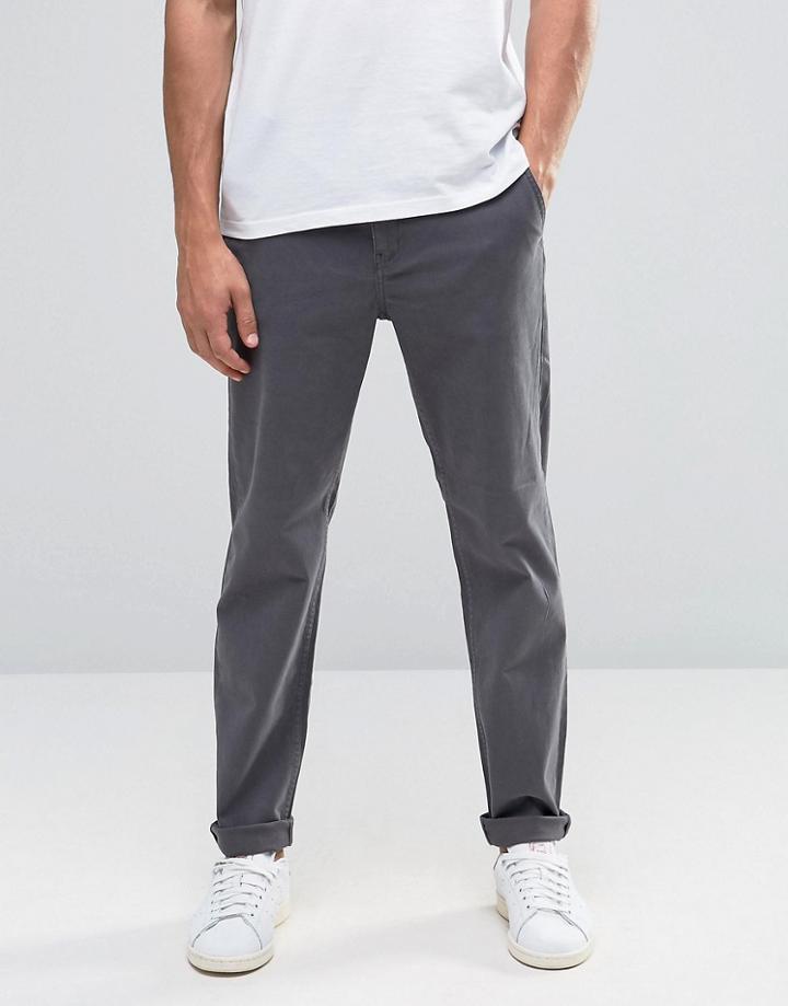 Cheap Monday Slack Slim Chino D Gray Stretch - Gray