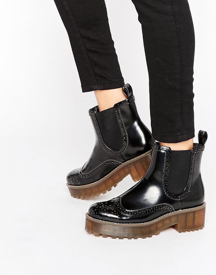 Monki Chunky Worker Boot - Black