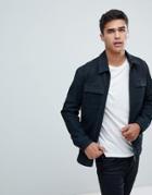 Selected Homme Nubuck Leather Jacket - Navy