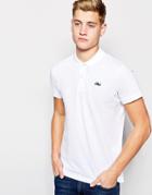 Jack & Jones Pique Polo Shirt With Jj Chest Logo - White