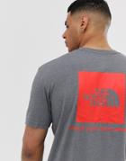 The North Face Red Box T-shirt In Gray