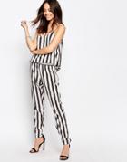 J.d.y Stripe Print Relaxed Pants - Stripe