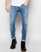 D.i.e. Smoke Super Skinny Jeans In Mid Blue Wash - Indigo Wash 3