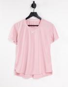 Nike Training Dri-fit One T-shirt In Pale Pink