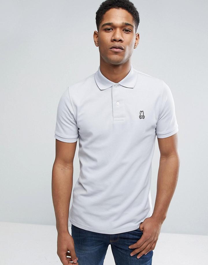 Psycho Bunny Polo Shirt In Pearl Gray - Gray