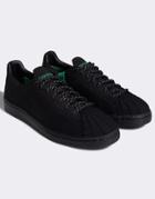 Adidas Originals X Pharrell Williams Superstar Knitted Sneakers In Black