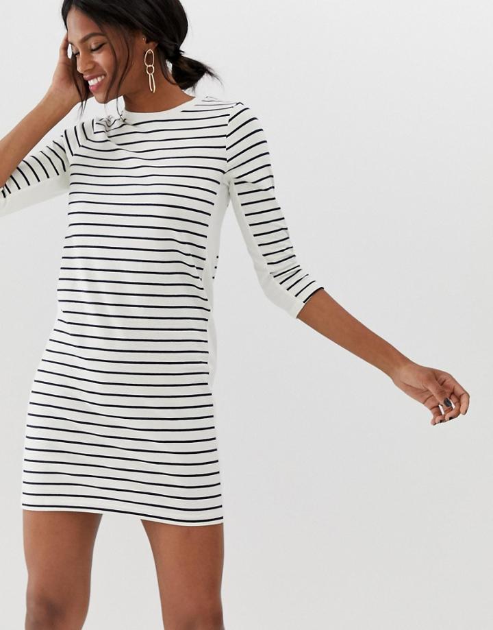 French Connection Stripe Dress With Block Panels
