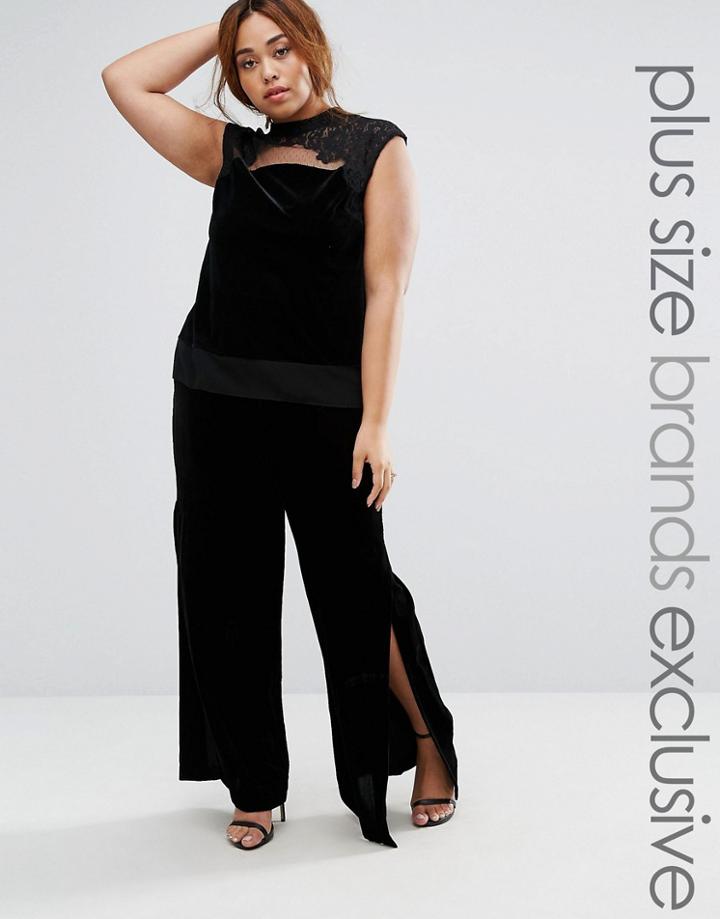 Coast Plus Velvet Pant - Black