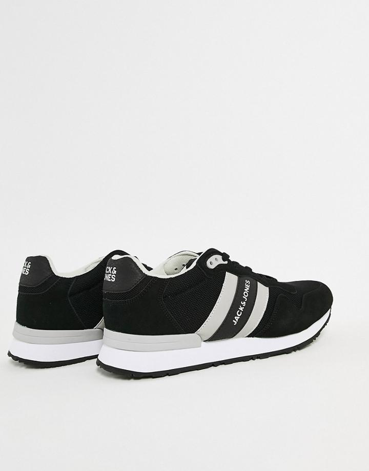 Jack & Jones Mesh Trainer In Black