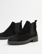 Office Amiee Black Suede Ankle Boot - Black