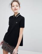 Fred Perry Pleat Back Polo Shirt - Black