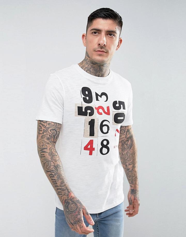 Hymn Number Placement T-shirt - White