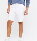 New Look Loose Fit Denim Shorts In White