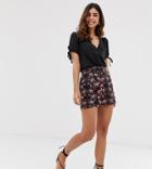 Vero Moda Paisley Print Belted Short