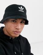 Adidas Originals Trefoil Logo Bucket Hat-black